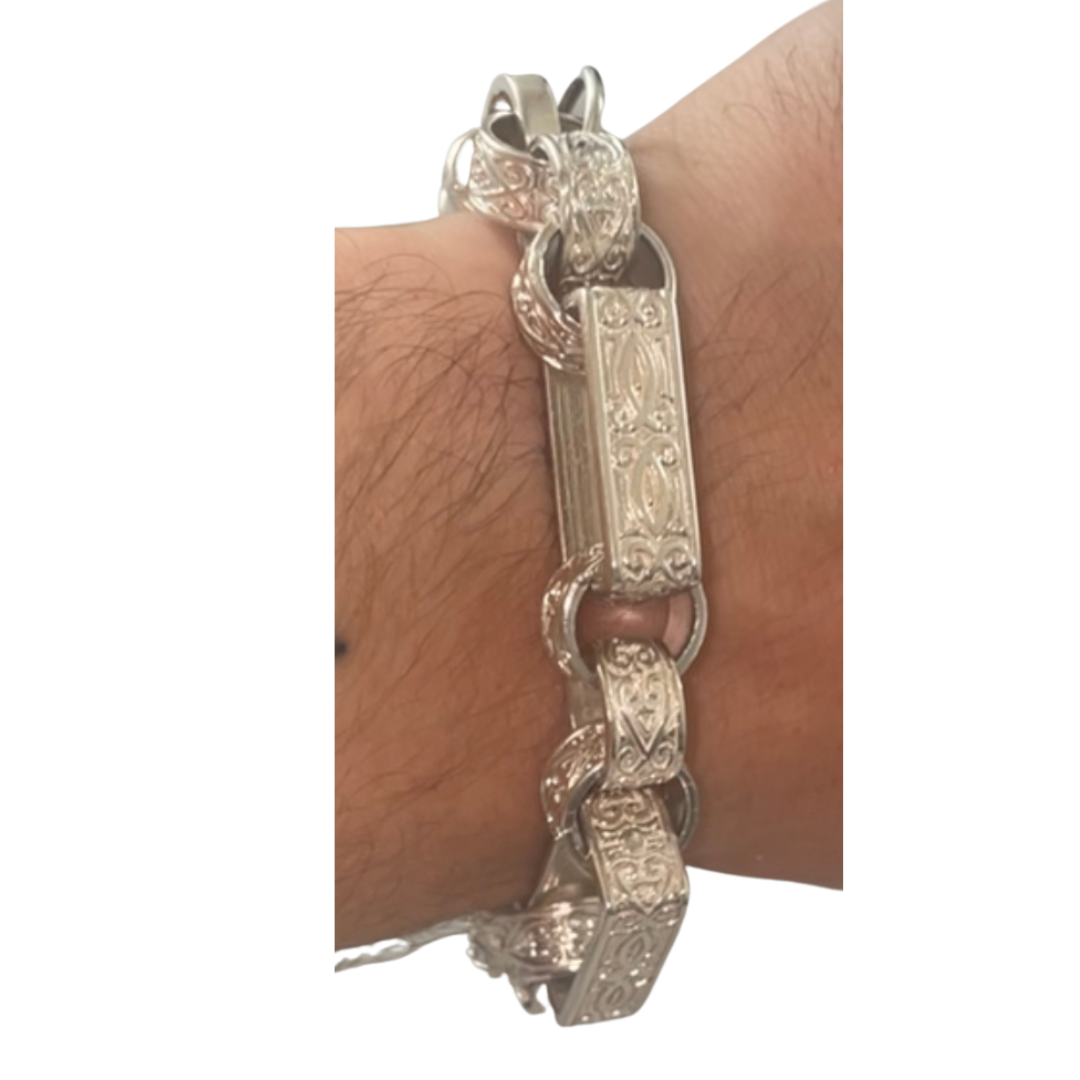 Solid Silver Gypsy Link Bracelet
