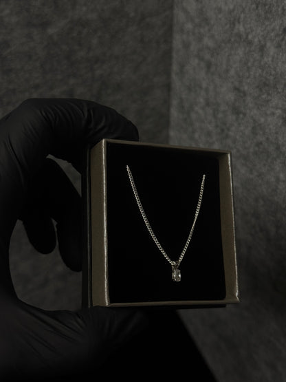 Oval Stone Set Pendant