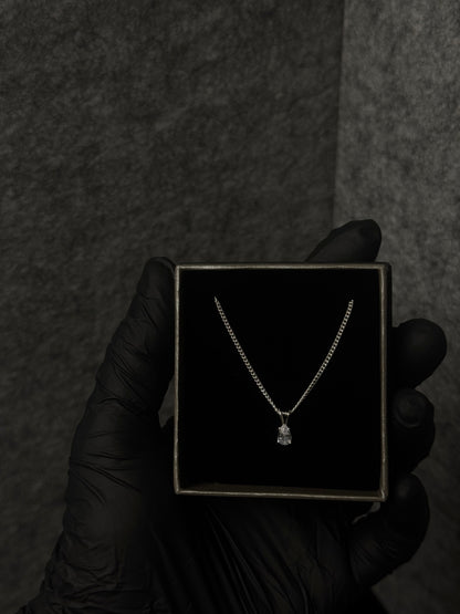 Pear Stone Set Pendant