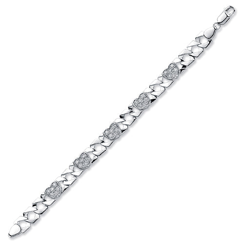 Children’s Heart Curb Bracelet