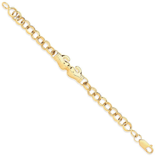 Children's Gold Boxing Glove Belcher
