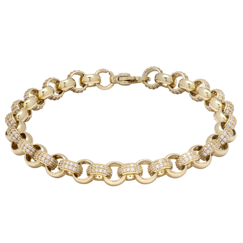 Gold CZ Set Belcher