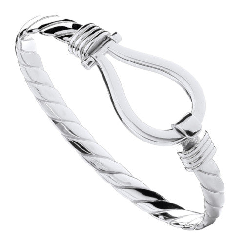 Silver Hook Bangle